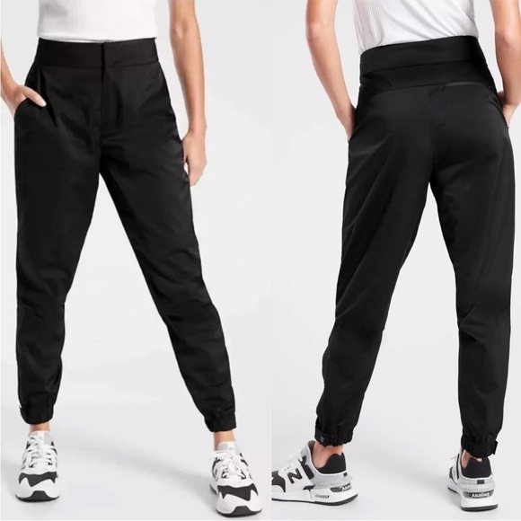 NWOT Athleta Radiant Jogger Pants Black Active Athleisure Casual Women's 6